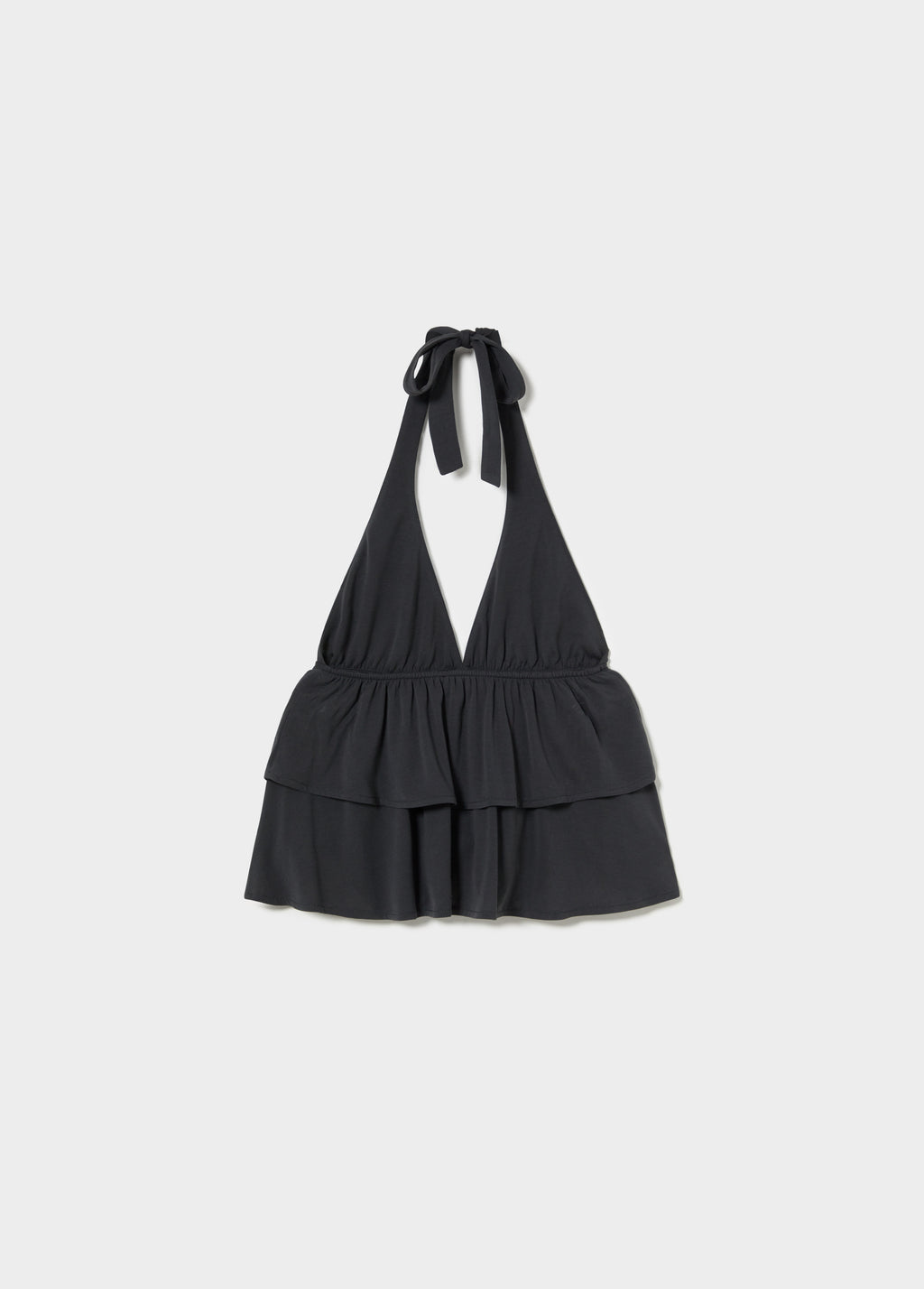 Top halter amb multivolants