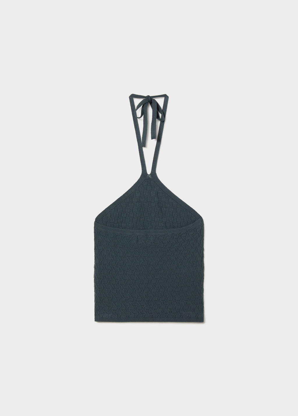 Top halter con texture