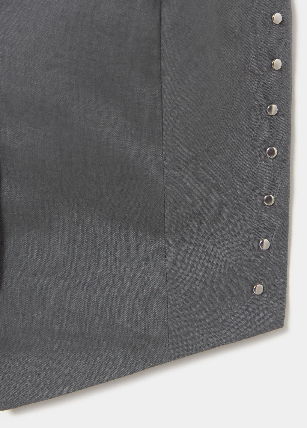 Studs linen halter top