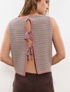 Striped knit top