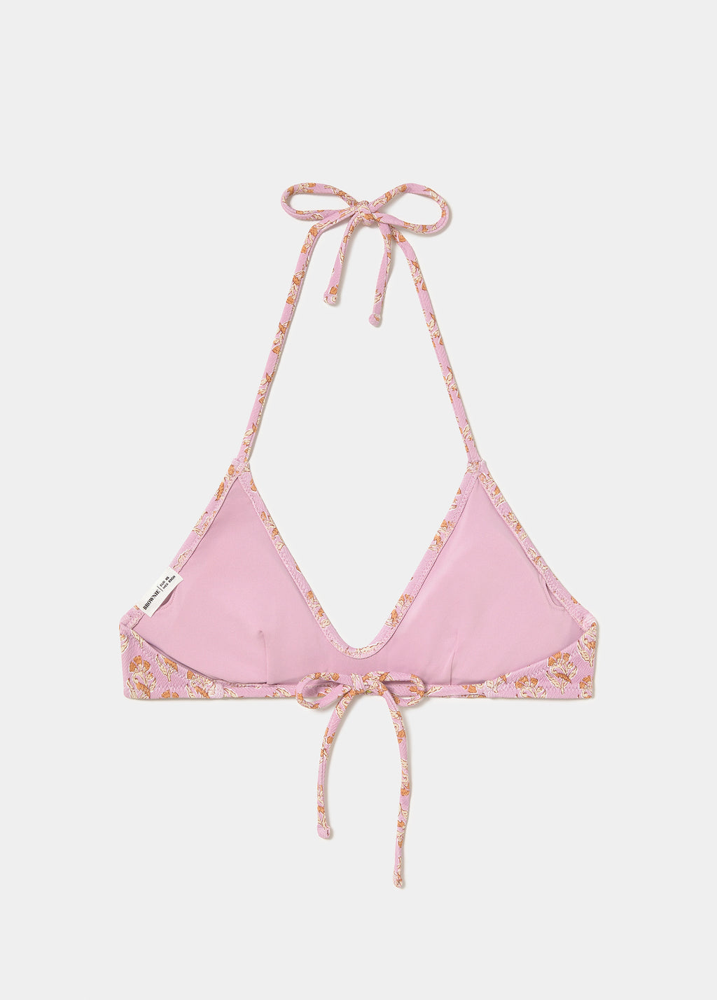 Triangle top with Indian flower print
