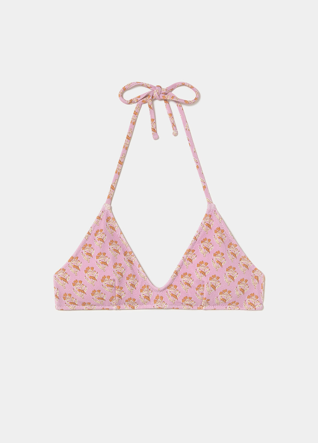 Triangle top with Indian flower print