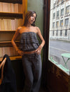 Top met volant en print