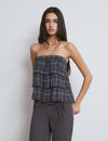 Ruffled printed top