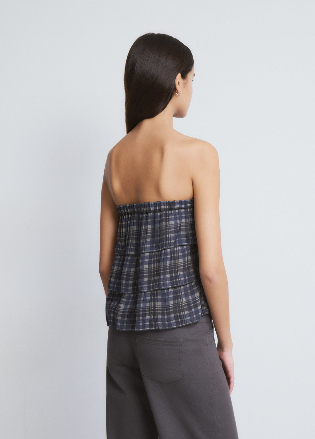 Top met volant en print