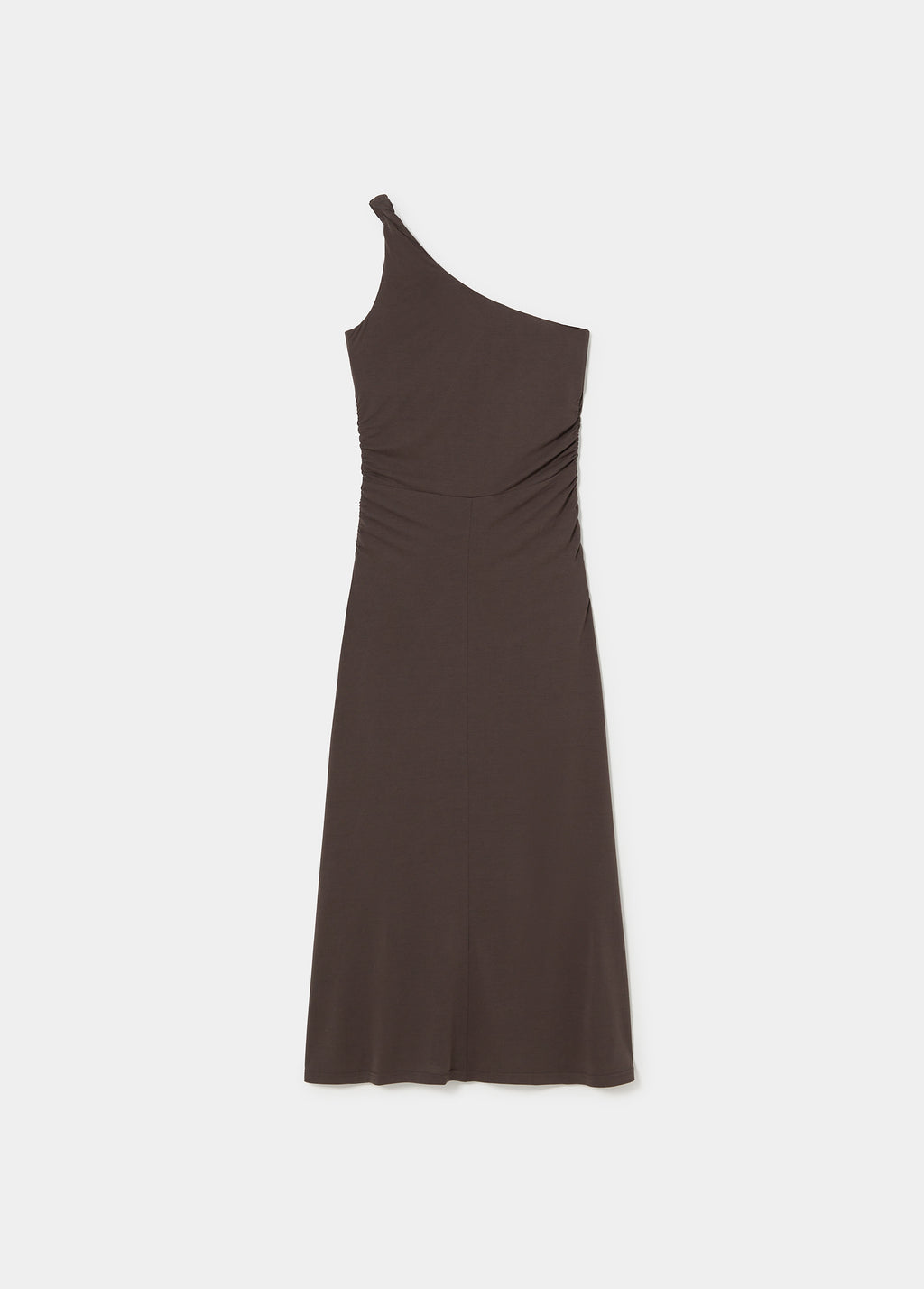 Vestido assimétrico halter