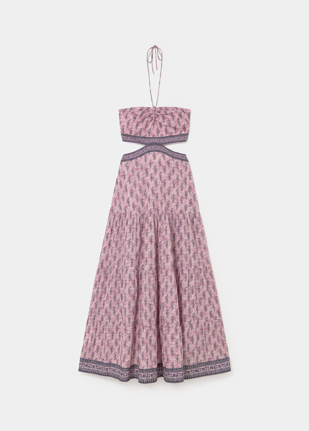 Robe longue découpes