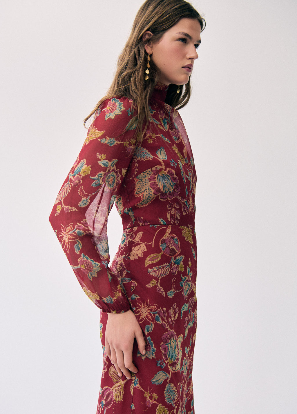 Long printed dress