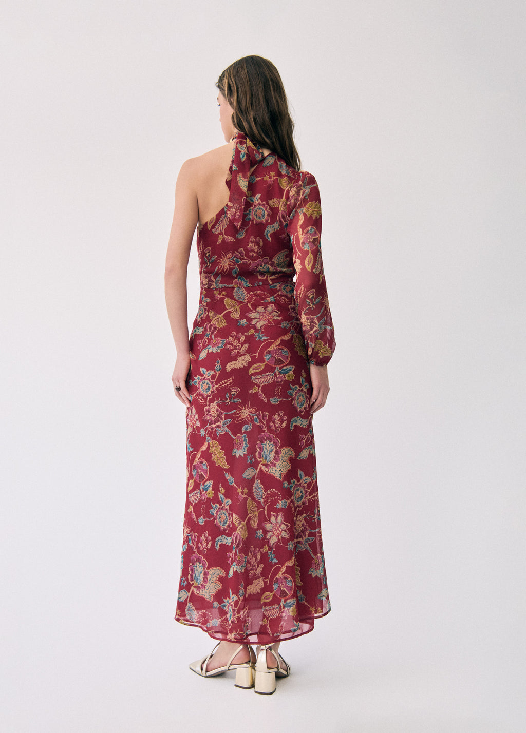 Long printed dress