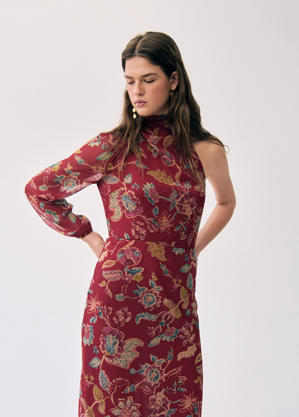 Long printed dress