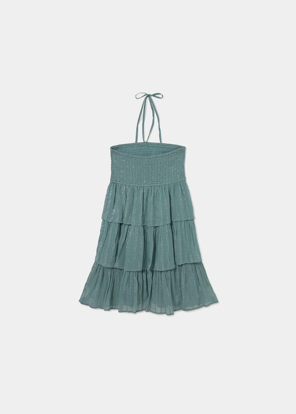 Off-shoulder shiny dress