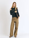 Mid-rise cargo pants