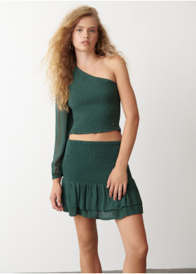 BLUSE ASYMMETRISCH SMOCK