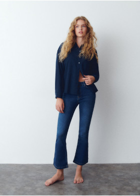 JEANS FLARED CROPPED-LÄNGE