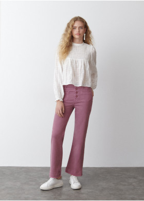 BLUSE GESMOKTE PASSE