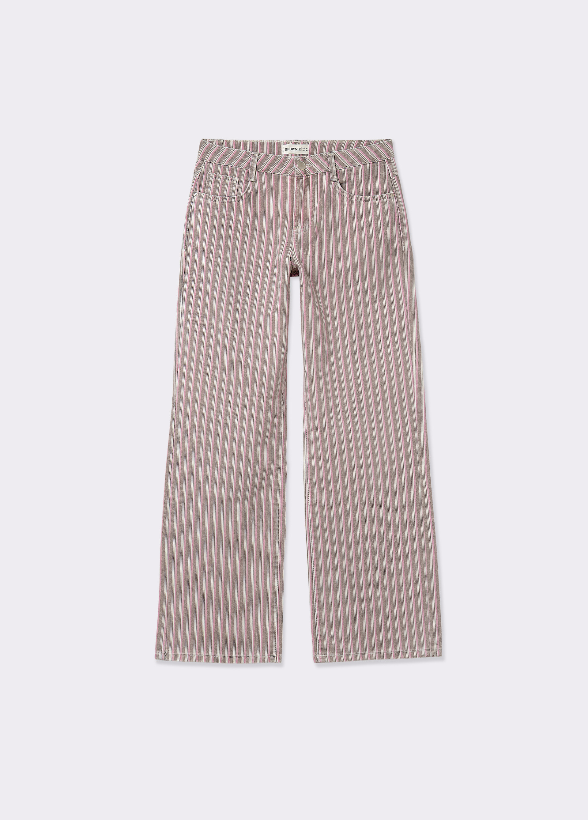 Pantalon droit rayé