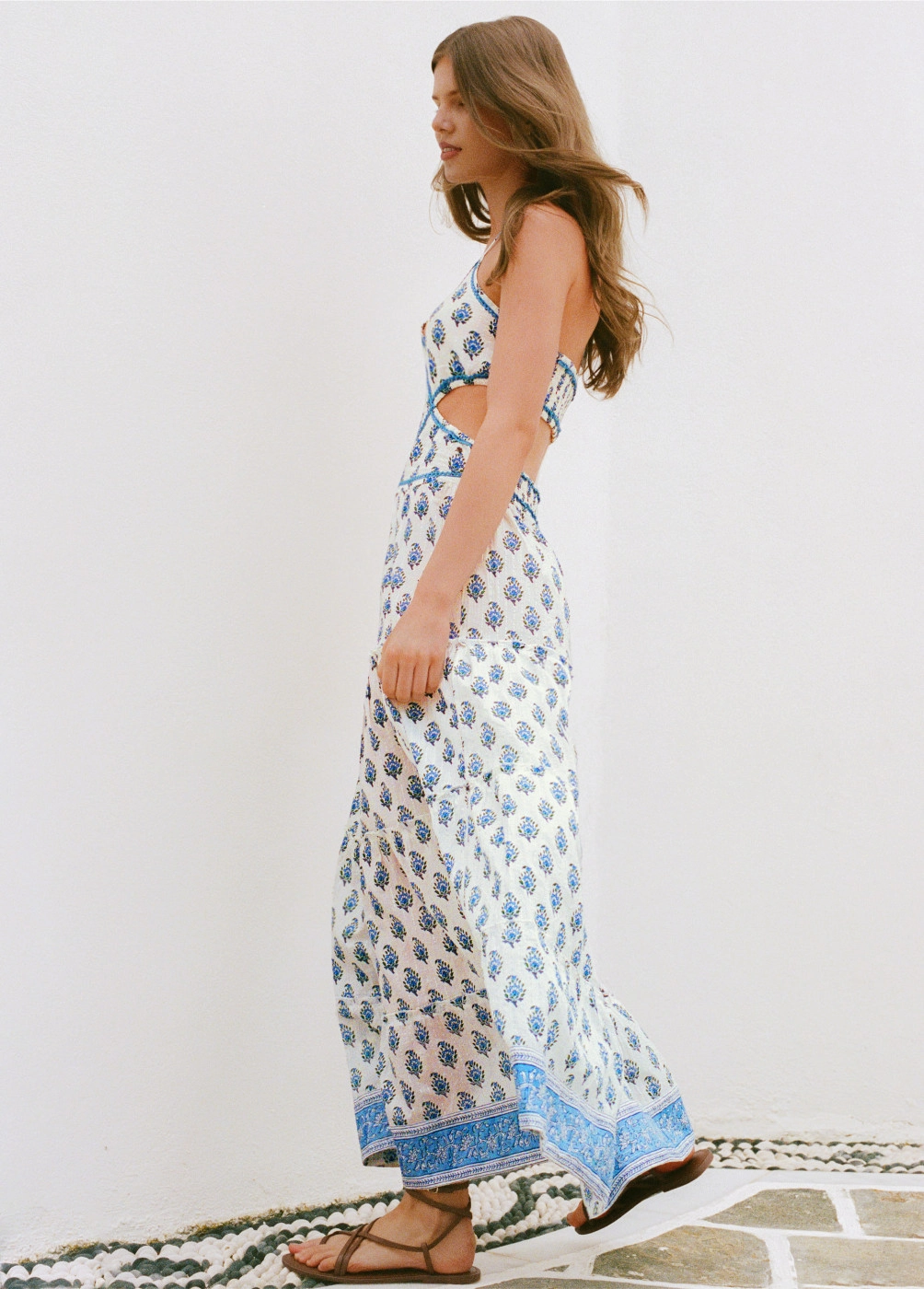 Vestido comprido cut out...