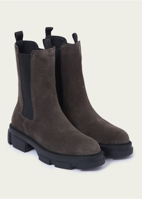 Alma mid-calf suede boot