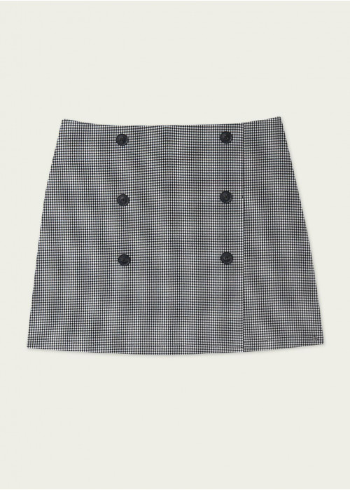 Brighton vichy check button skirt