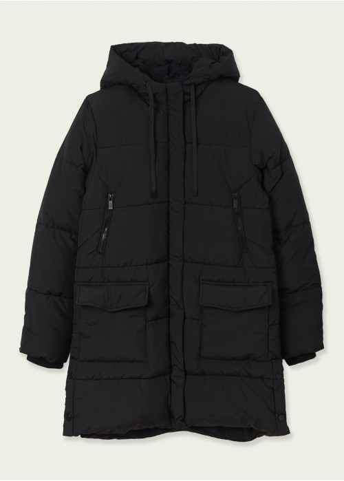 Marte longline hooded down jacket