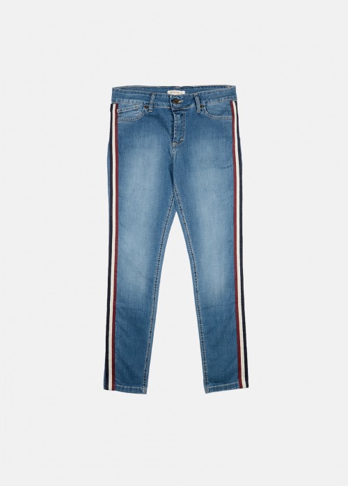Jean with side strip sporty
