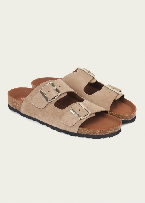 Buckled organic sandals
