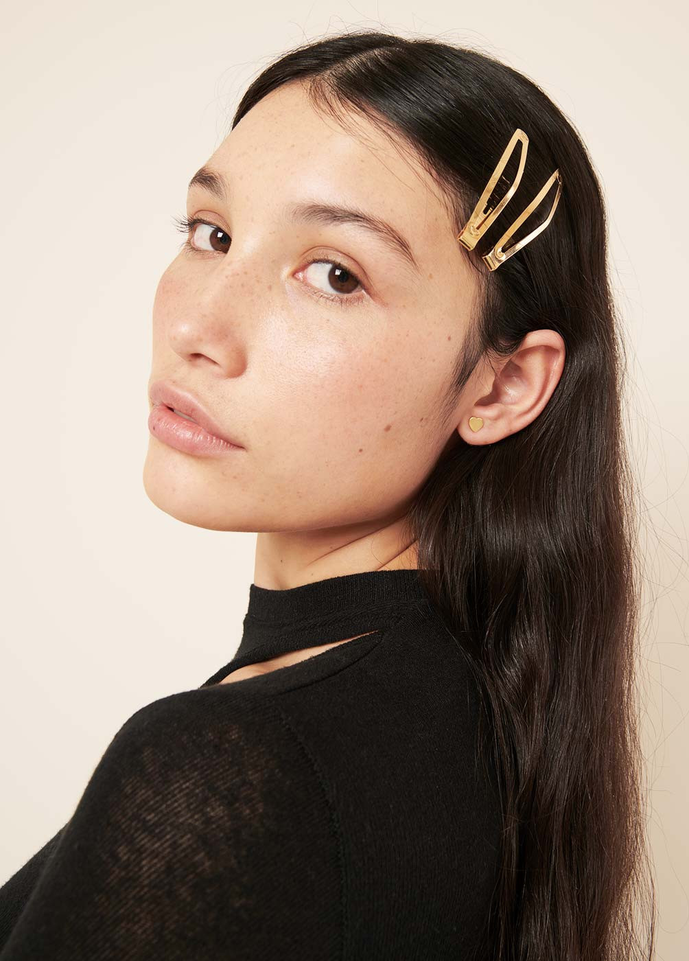 PACK OF GOLD-TONE HAIR CLIPS