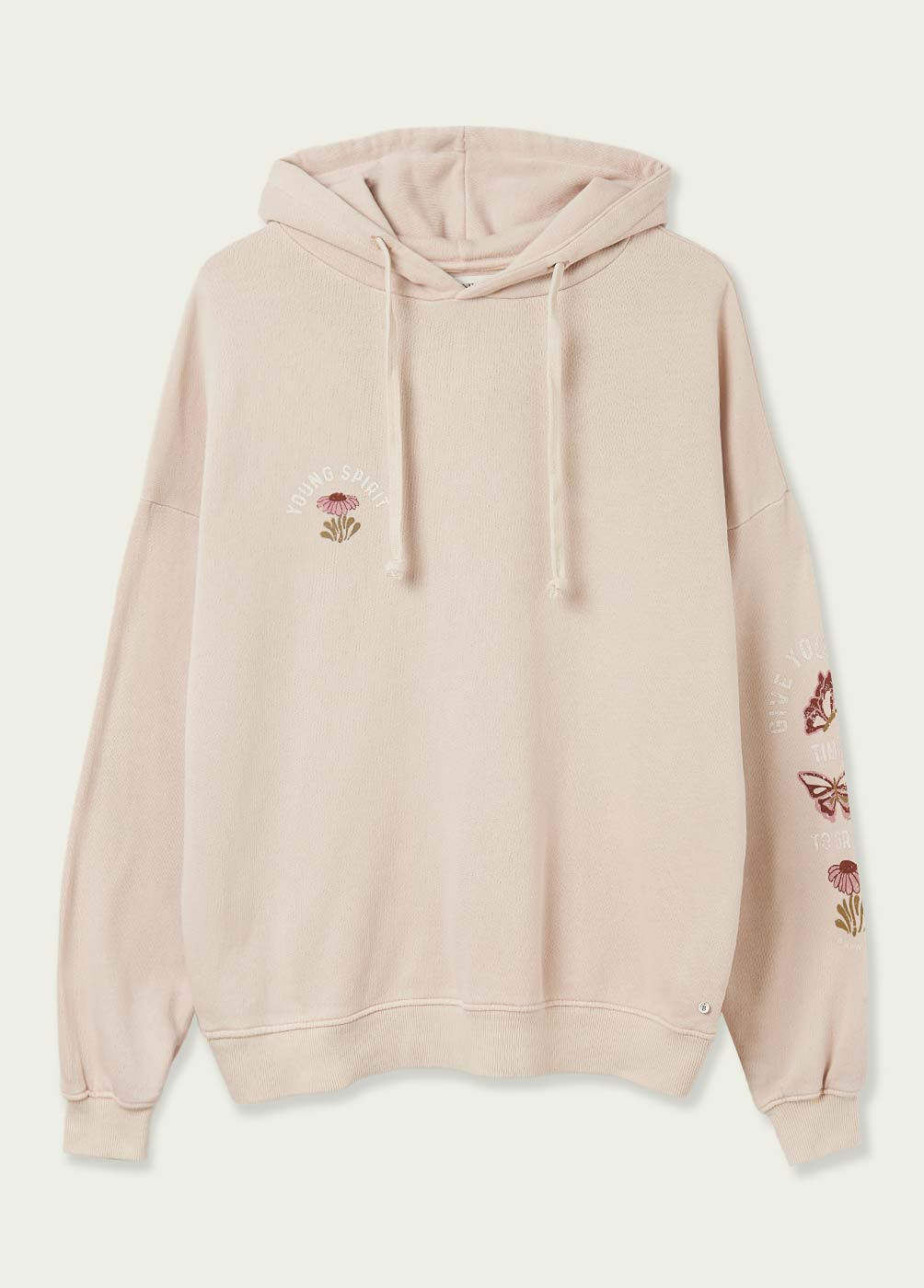 FLY FLORAL EMBROIDERED HOODIE