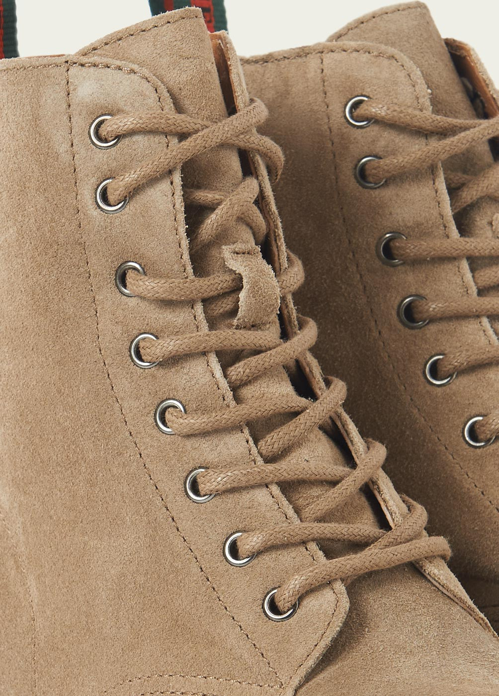 LACE-UP SUEDE BOOTS