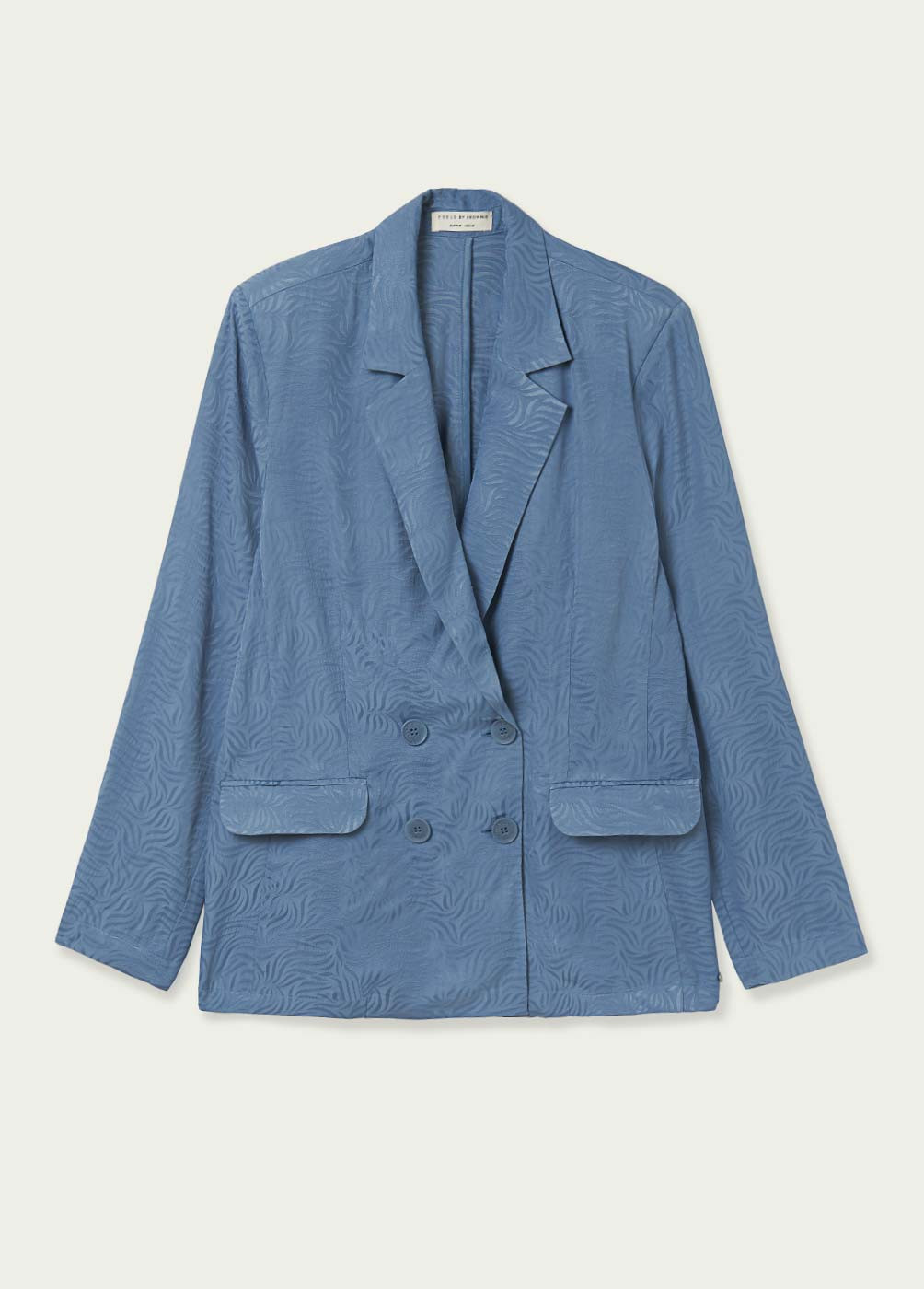 BLUR JACQUARD DOUBLE-BREASTED BLAZER