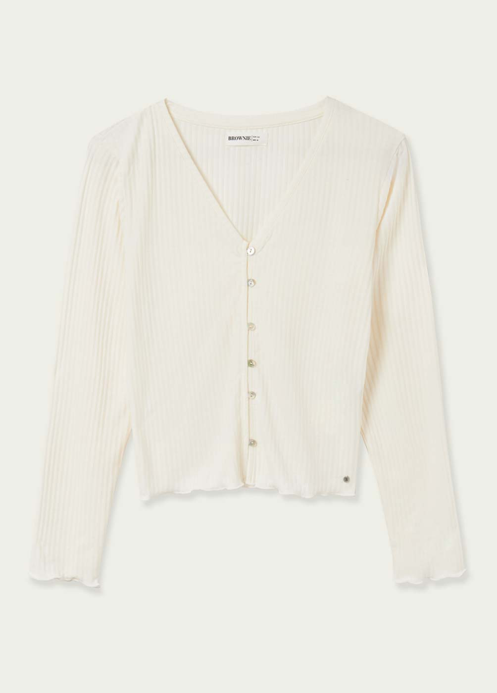 ALEX BUTTONED LONG-SLEEVED TOP