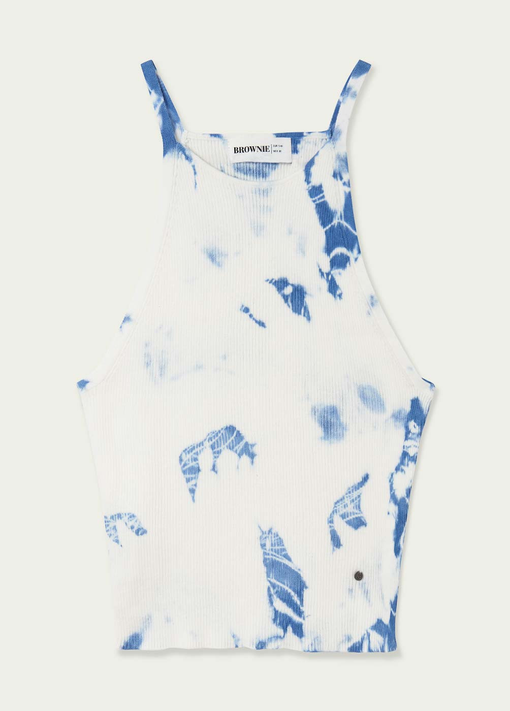 STRAPPY RIBBED TIE DYE TOP
