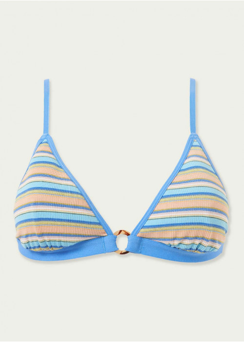 Stripe print bra