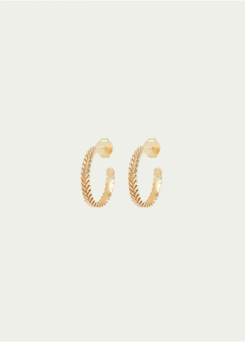 Braid hoop earrings