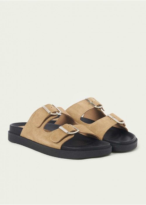 Buckled organic sandals