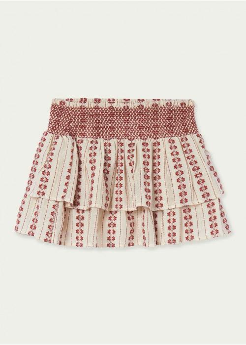 Solia embroidered skirt