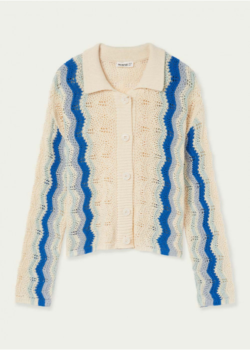 Betty jumper with button placket