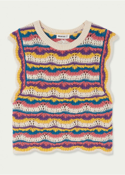 Molly wavy striped top