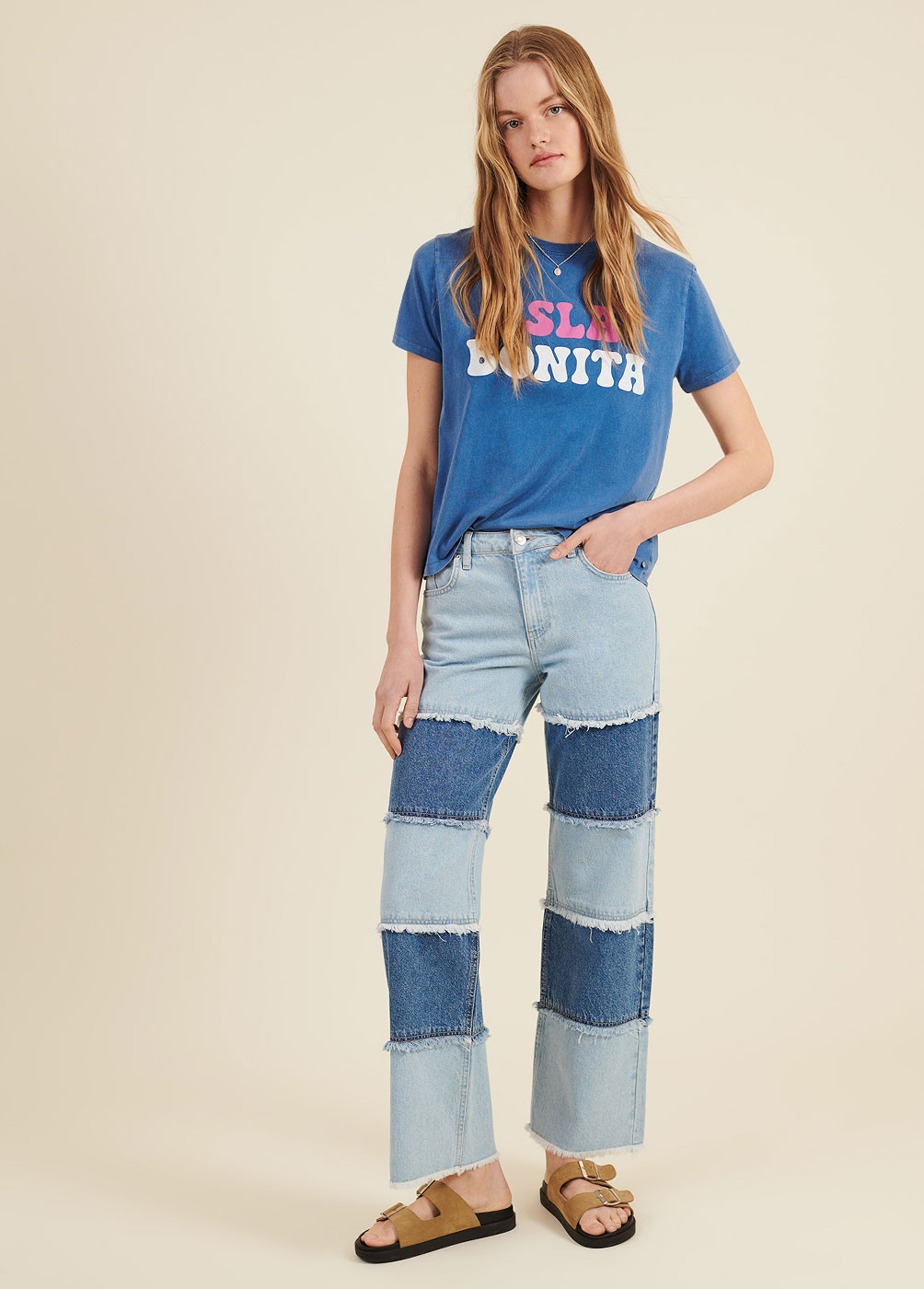 SIRA PANELLED JEANS