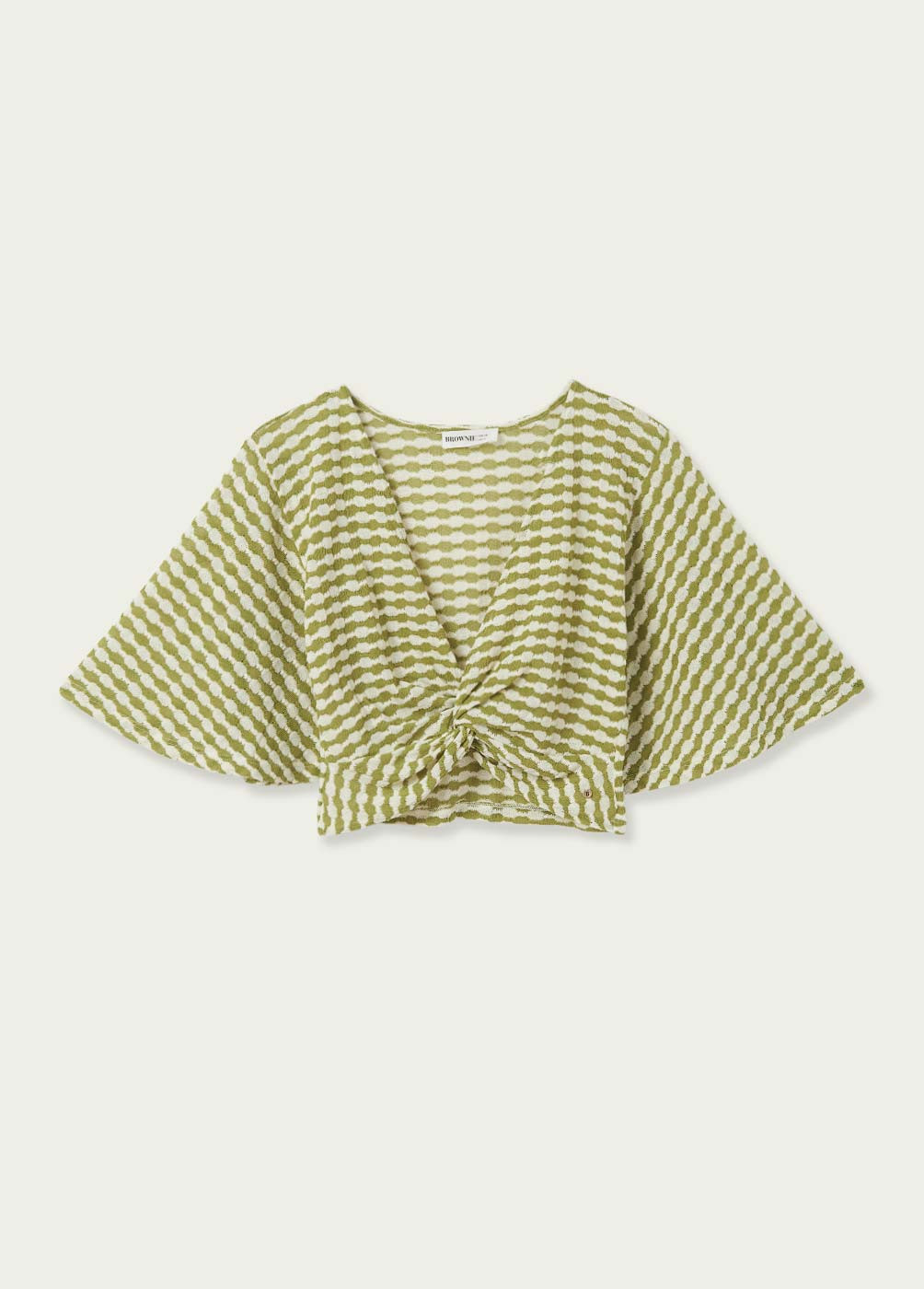 ONA CROPPED T-SHIRT WITH KNOT