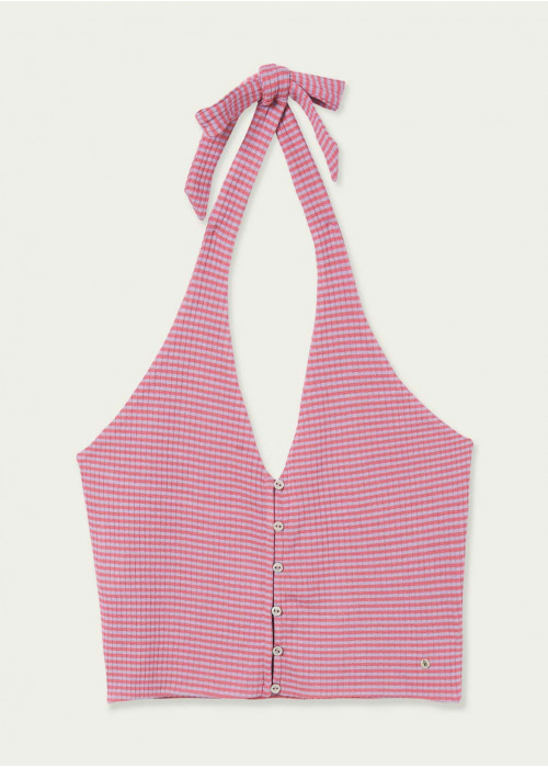 Pipa ribbed striped top