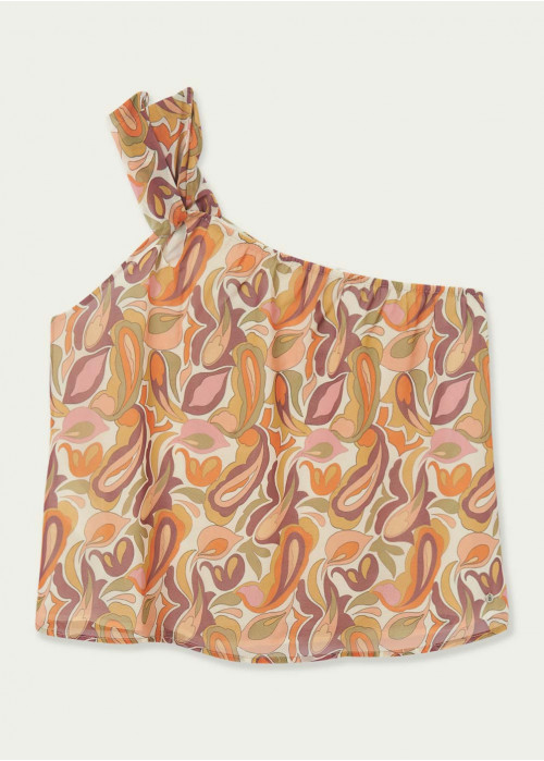 Asymmetrical patterned top