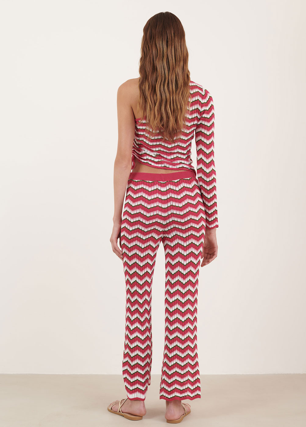 ZIGZAG KNIT TROUSERS