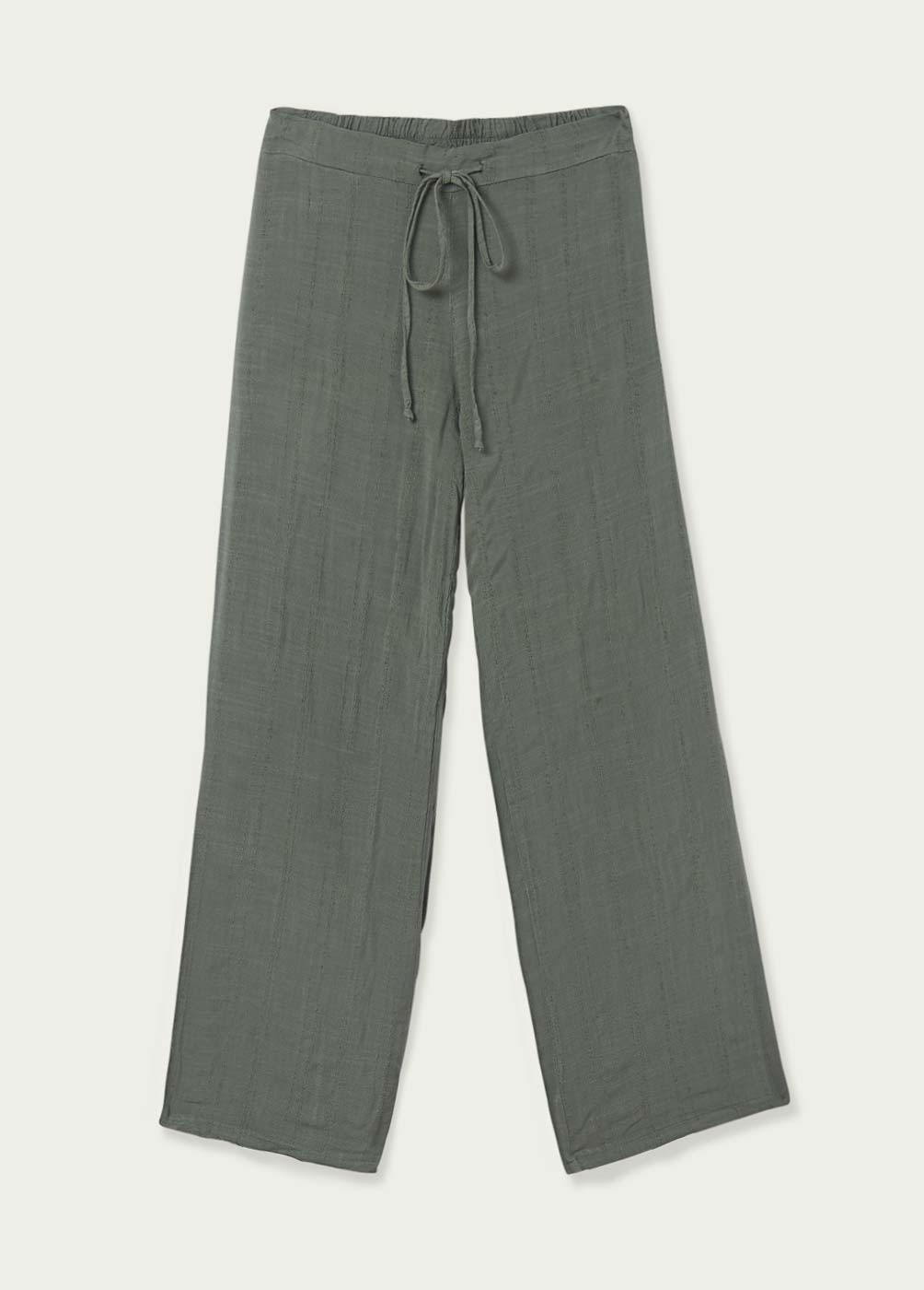 TEXTURED LOOSE-FIT TROUSERS