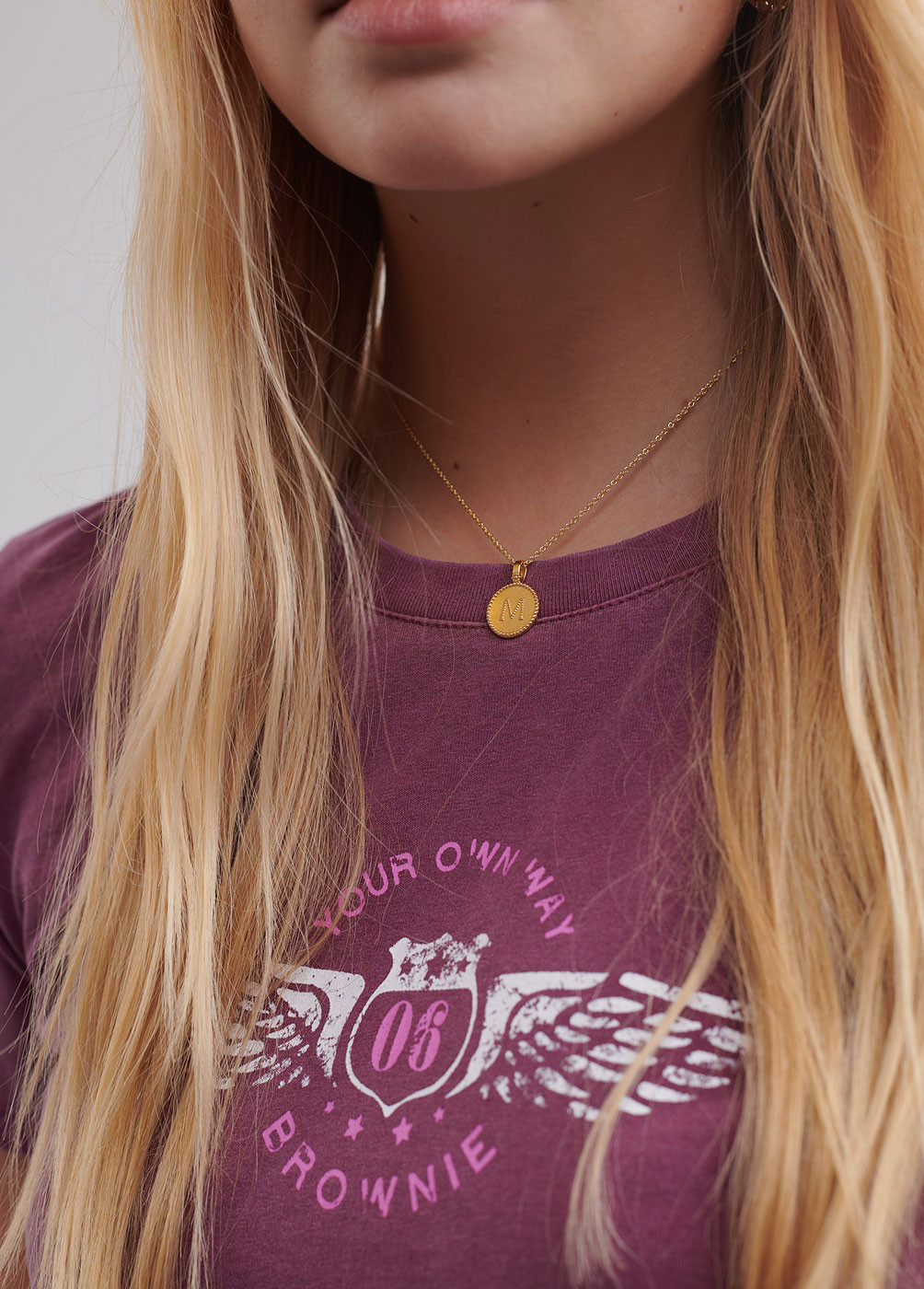 INITIAL MEDALLION NECKLACE
