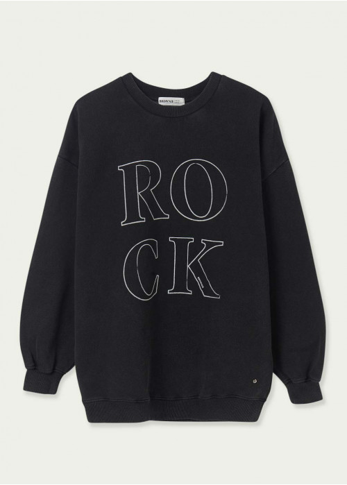 Washed print sweatshirt