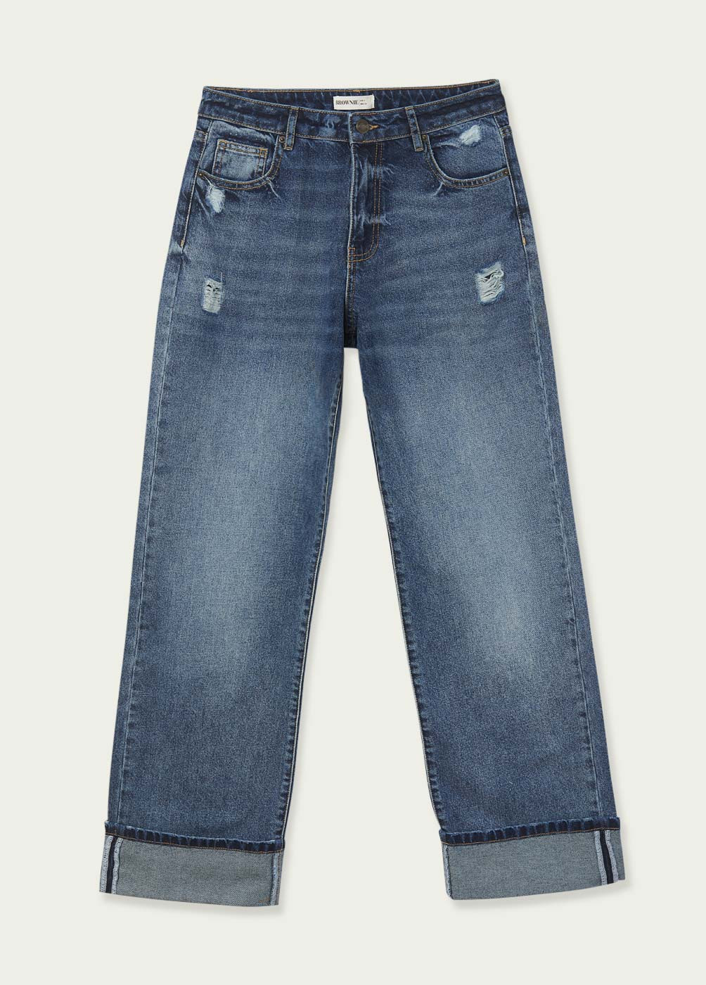 JUSTINE JEANS WITH TURN-UPS