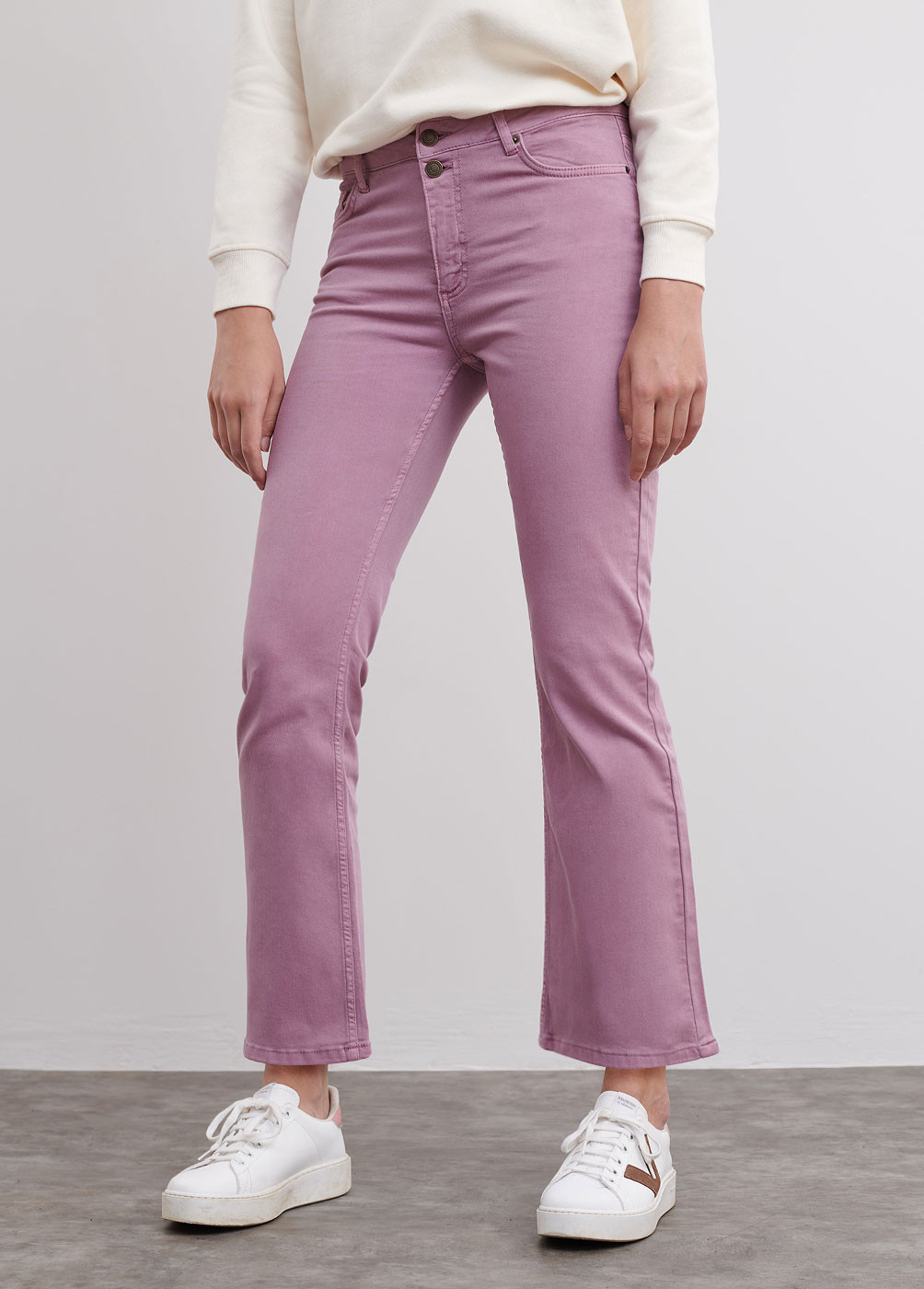 LAZIO CROPPED FLARED TROUSERS