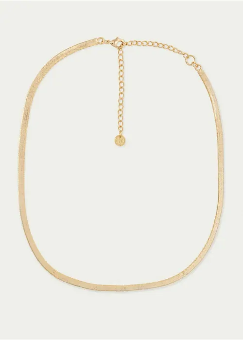 Flat rope necklace