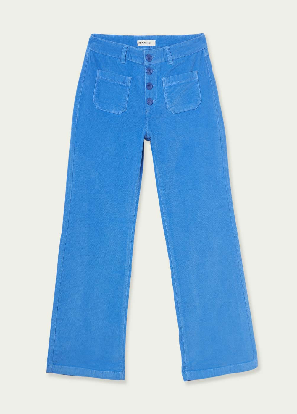 WIDE-LEG CORDUROY TROUSERS WITH FRONT POCKETS